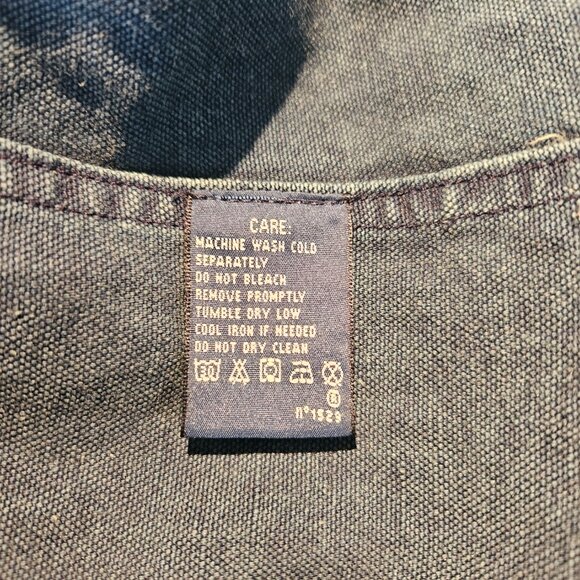 NWOT Ralph Lauren Linen Blend Double Breasted Distressed Denim Jacket, XS - Picture 8 of 9